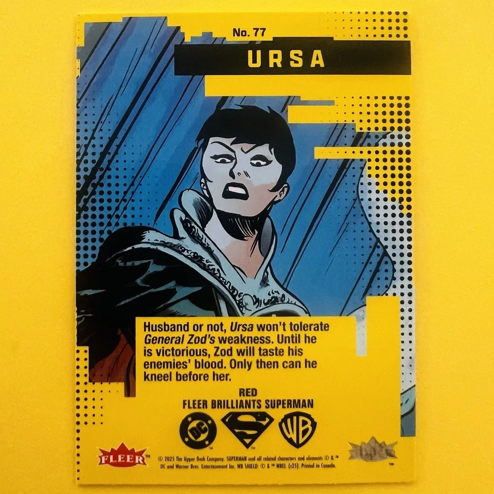 2025 Upper Deck Fleer‎ Brilliants Superman Ursa Red Parallel #77 DC